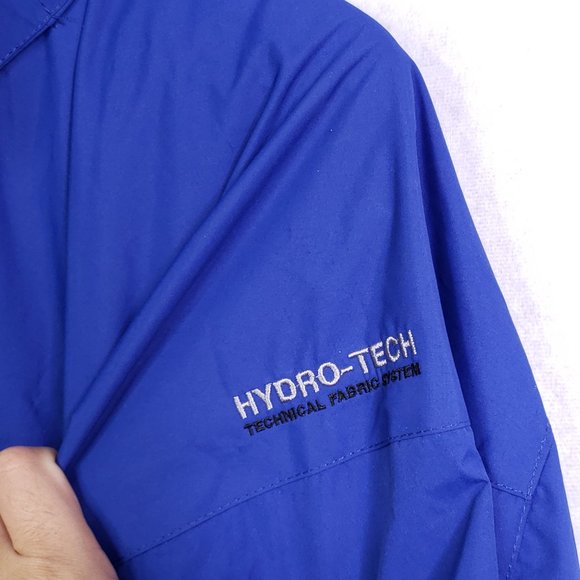 32 Degree Heat Performance Men's 2XL Hydro-Tech Full Zip Rain Shell Jacket Blue - Picture 6 of 11